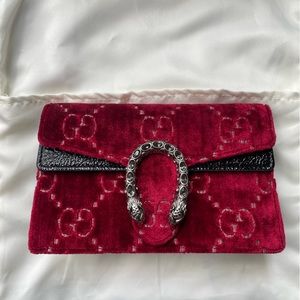 gucci dionysus super mini velvet bag